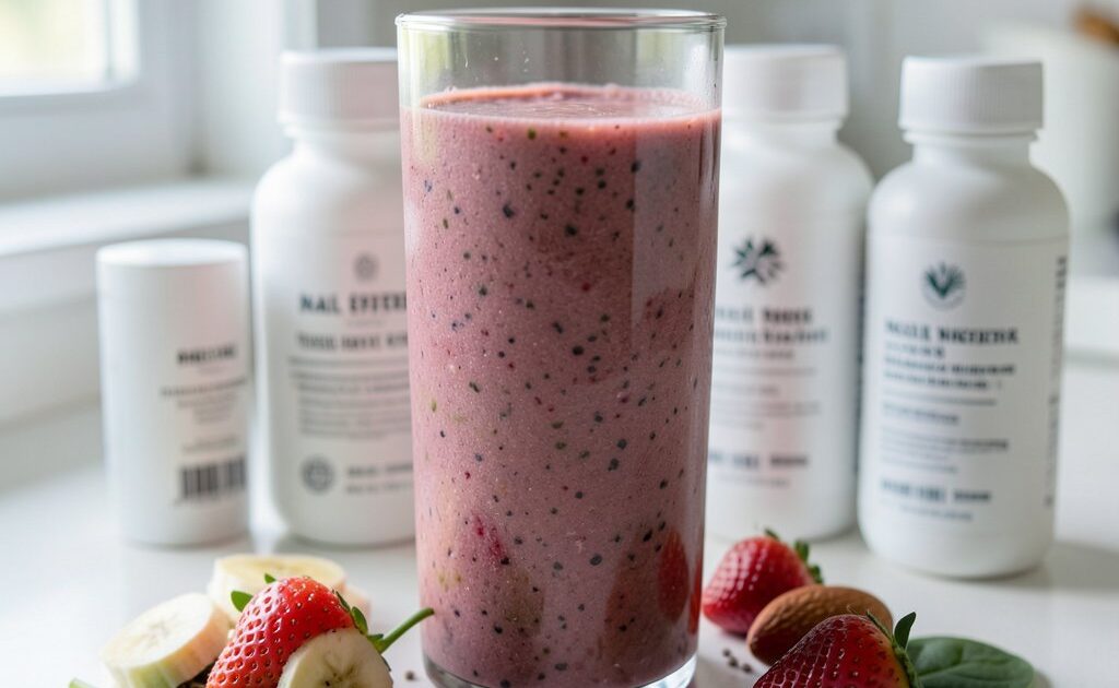 Tutorial: smoothies de beleza focados no fortalecimento de unhas