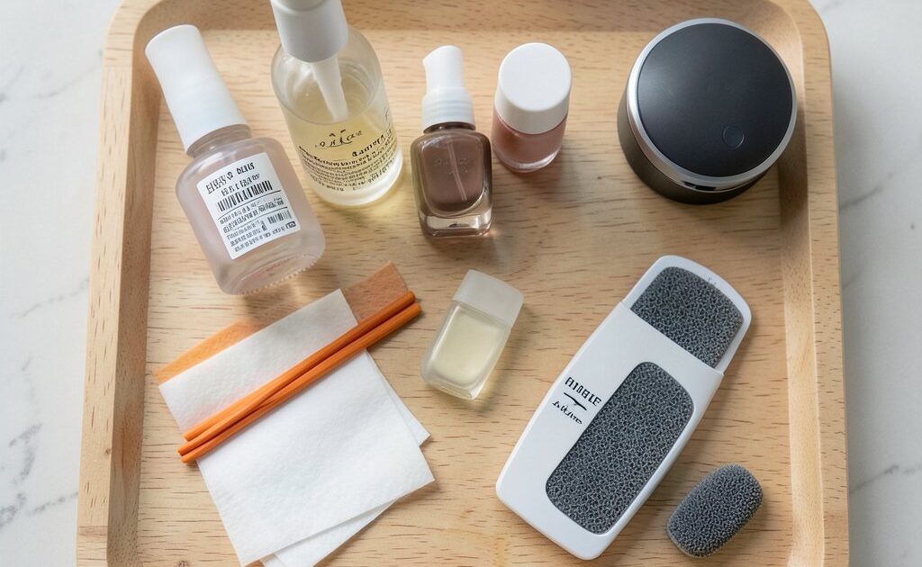 proteção de unhas durante manicure