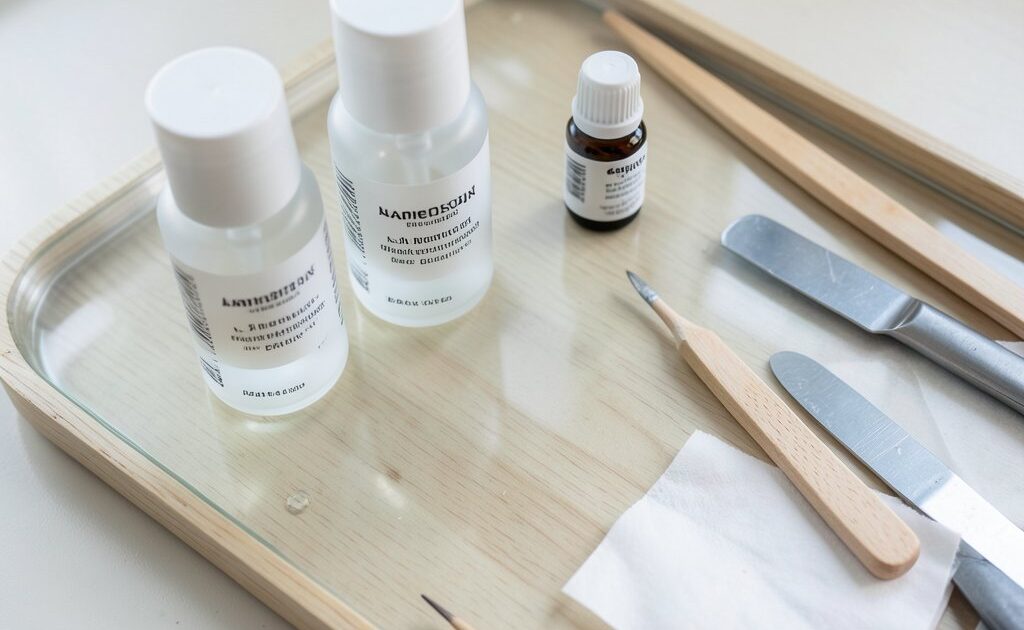 proteção de unhas durante manicure