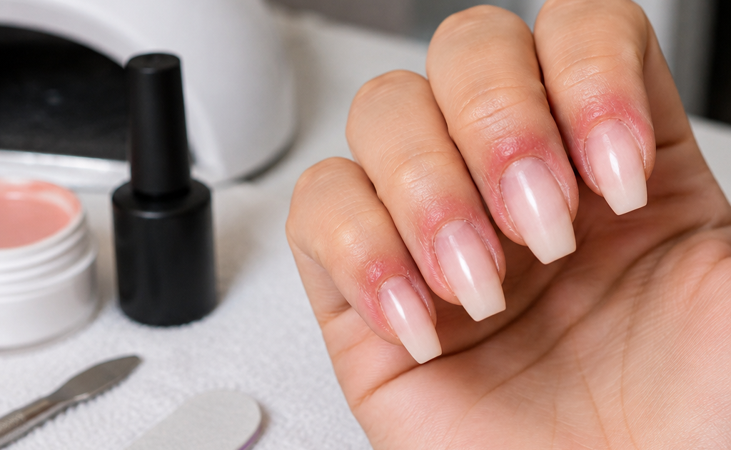 Alergia a alongamento de unhas